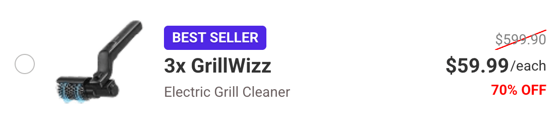Triple GrillWizz Grill Cleaner Best Seller 70% discount Package